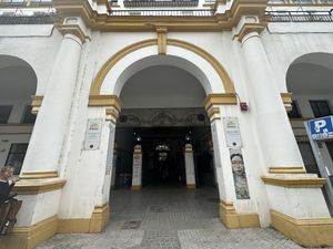 Nice Arch entrance   at Veganitessen in Sevilla
