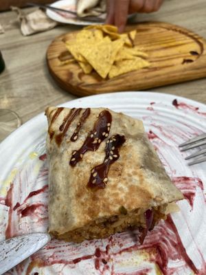 Teriyaki wrap  at Veganitessen in Sevilla