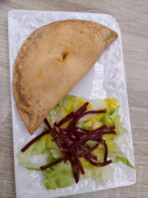 Empanadilla de verdura at Veganitessen in Sevilla