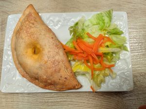 Empanadilla de verduras at Veganitessen in Sevilla