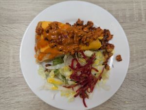 Tortilla Picantona at Veganitessen in Sevilla