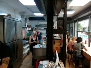 inside at Veganitessen in Sevilla