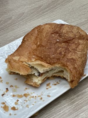 Too tasty to wait pan au chocolate   at Veganitessen in Sevilla