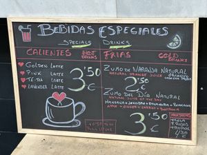 Delicious drinks   at Veganitessen in Sevilla