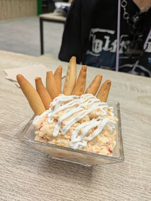 Potato salad at Veganitessen in Sevilla