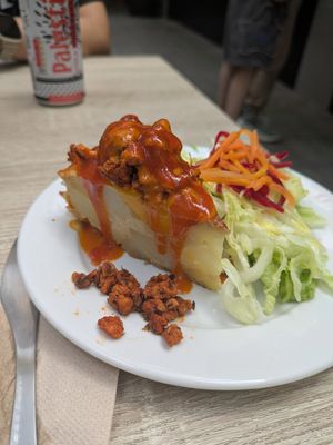 Spicy tortilla at Veganitessen in Sevilla