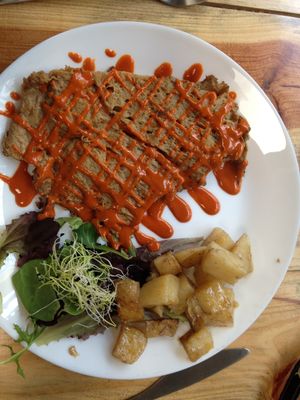 Seitan Steak at Veganitessen in Sevilla