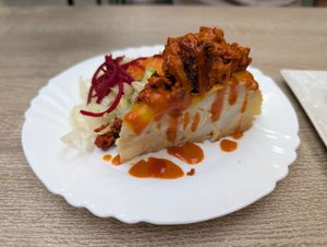 Spicy tortilla at Veganitessen in Sevilla