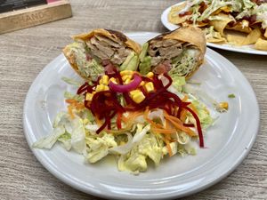 Green wrap  at Veganitessen in Sevilla