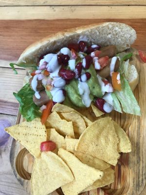 Tijuana Hot Dog  at Veganitessen in Sevilla