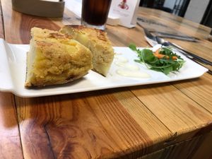 Spanish Tortilla at Veganitessen in Sevilla