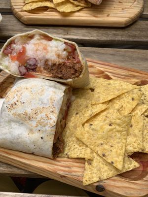 Burrito at Veganitessen in Sevilla