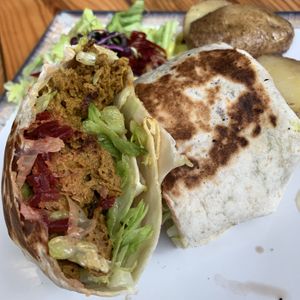 Seitan wrap at Veganitessen in Sevilla