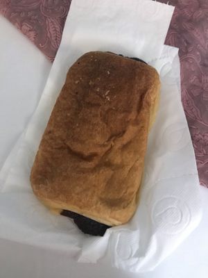 Pan au chocolat taken away at Veganitessen in Sevilla