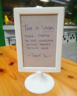 On my table at Veganitessen in Sevilla