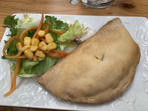 Empanadilla at Veganitessen in Sevilla