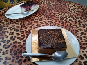 Amazing cakes! at Veganitessen in Sevilla