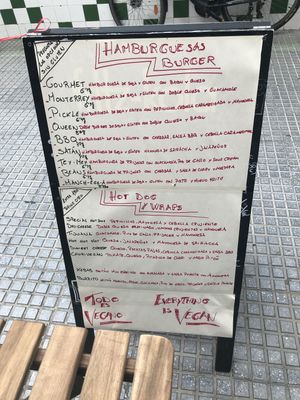 Menu1 at Veganitessen in Sevilla