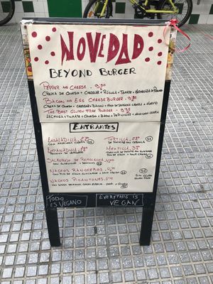 Menu2 at Veganitessen in Sevilla