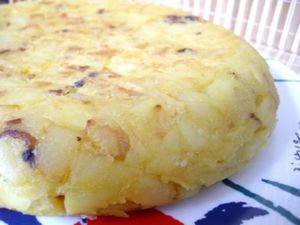 Vegan tortilla  at Veganitessen in Sevilla