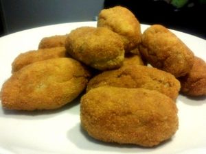 Croquetas at Veganitessen in Sevilla
