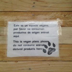 go vegan! at Veganitessen in Sevilla