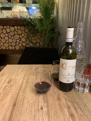 Vegan wine  at Dough Dough in Chester