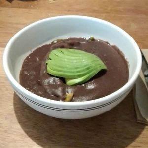 Enfrijoladas con aguacate at ENO in Mexico City