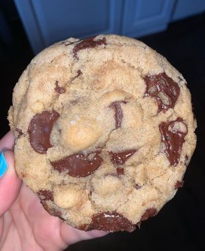 Vegan chocolate chip cookie  at For Goodness Cakes - Food Truck in Baiting Hollow