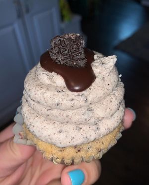 Milk and cookies cupcake  at For Goodness Cakes - Food Truck in Baiting Hollow