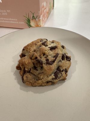  Walnut chocolate chip cookie  at For Goodness Cakes - Food Truck in Baiting Hollow