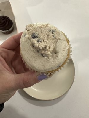 Cookie dough cupcake  at For Goodness Cakes - Food Truck in Baiting Hollow