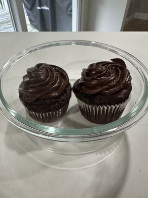 Chocolate peanut butter cupcakes  at For Goodness Cakes - Food Truck in Baiting Hollow