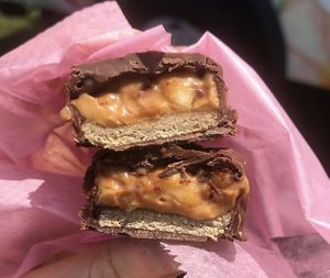 Peanut Butter Snickers at For Goodness Cakes - Food Truck in Baiting Hollow