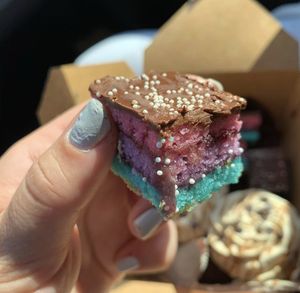 Vegan rainbow cookies  at For Goodness Cakes - Food Truck in Baiting Hollow