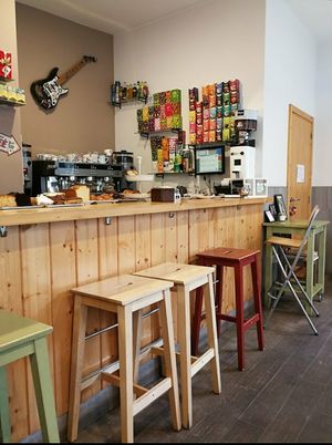 Local at Tribeka Inxaurrondon Coffee in San Sebastian