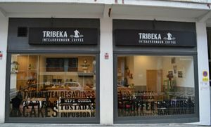 Local at Tribeka Inxaurrondon Coffee in San Sebastian