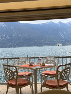 Terrace Le Palme  at Le Palme in Limone Sul Garda