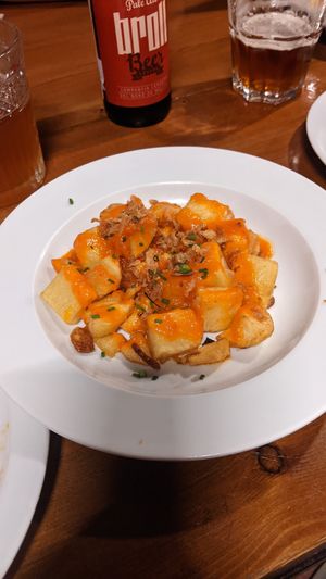 Patatas Bravas at Bar España in Mallorca