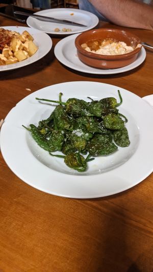Pimientos del padron at Bar España in Mallorca