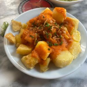 Patatas bravas   at Bar España in Mallorca