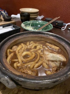 Vegan miso udon at Yamamotoya in Nagoya