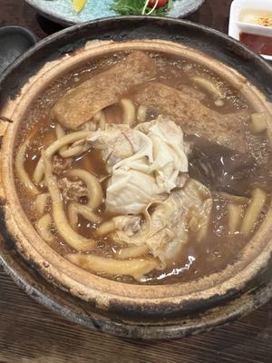 Miso udon , tofu karage was nice too, skip the onigiri   at Yamamotoya in Nagoya