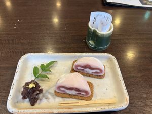 Strawberry soy daifuku  at Yamamotoya in Nagoya