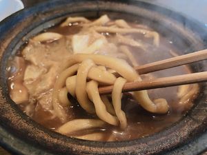 Miso Nijiko udon at Yamamotoya in Nagoya