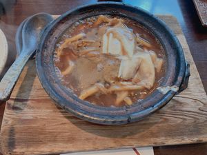 ヴィーガン味噌煮込みうどん at Yamamotoya in Nagoya