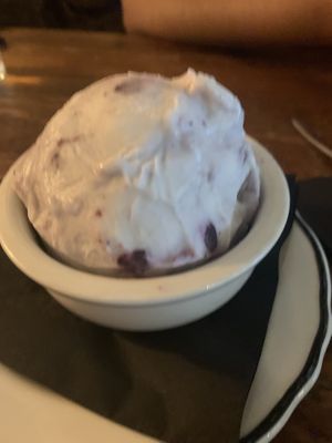 Vegan blueberry cheesecake ice cream from cajou  at Wicked Sisters in Baltimore