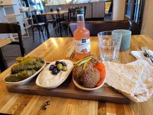 Small meze at Downtown Deli in Gothenburg