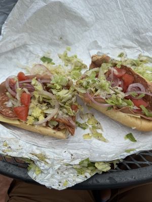 Vegan Italian sub   at Roland Park Bagels in Baltimore