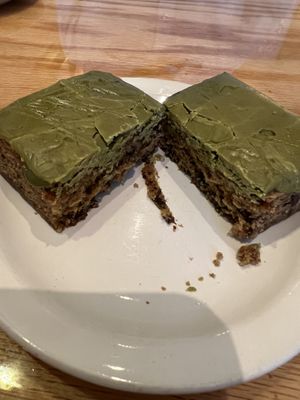 Cherry, matcha blondie   at Sticky Fingers Bakery in Washington